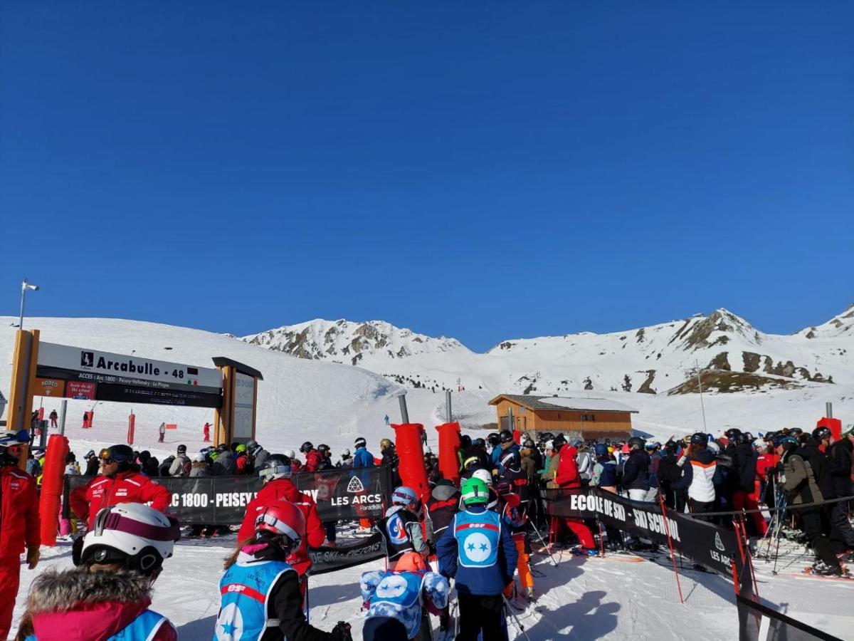 Appartement Arc 1950 M, Ski Au Pied, Piscine Exterieure Chauffee, Remontees Mecaniques A 100M, Sauna Et Salle De Sports Les Arcs  Zewnętrze zdjęcie